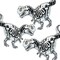 Greentek; 3 PCS Skeleton Dinosaur Foil Balloons T Rex Skull Fossil Balloons with Glow Eyes for Halloween Dinosaur Birthday Monster Party DecorationsFoil balloons; Category:Foil Balloons; Image:2